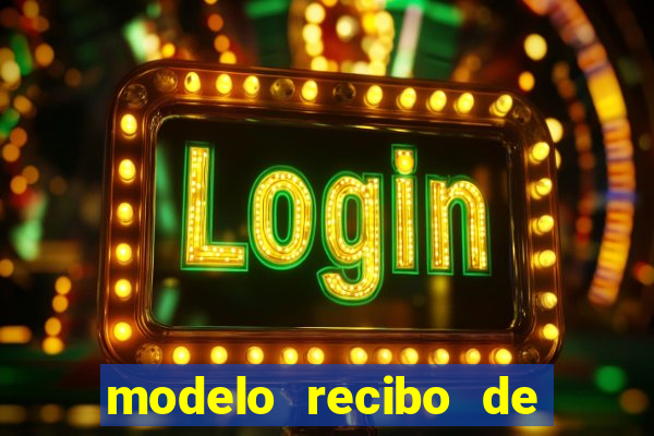 modelo recibo de pagamento word